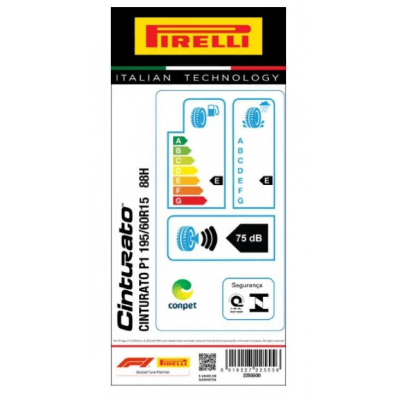 Pneu Pirelli 195/60r15 Cinturato P1 88h