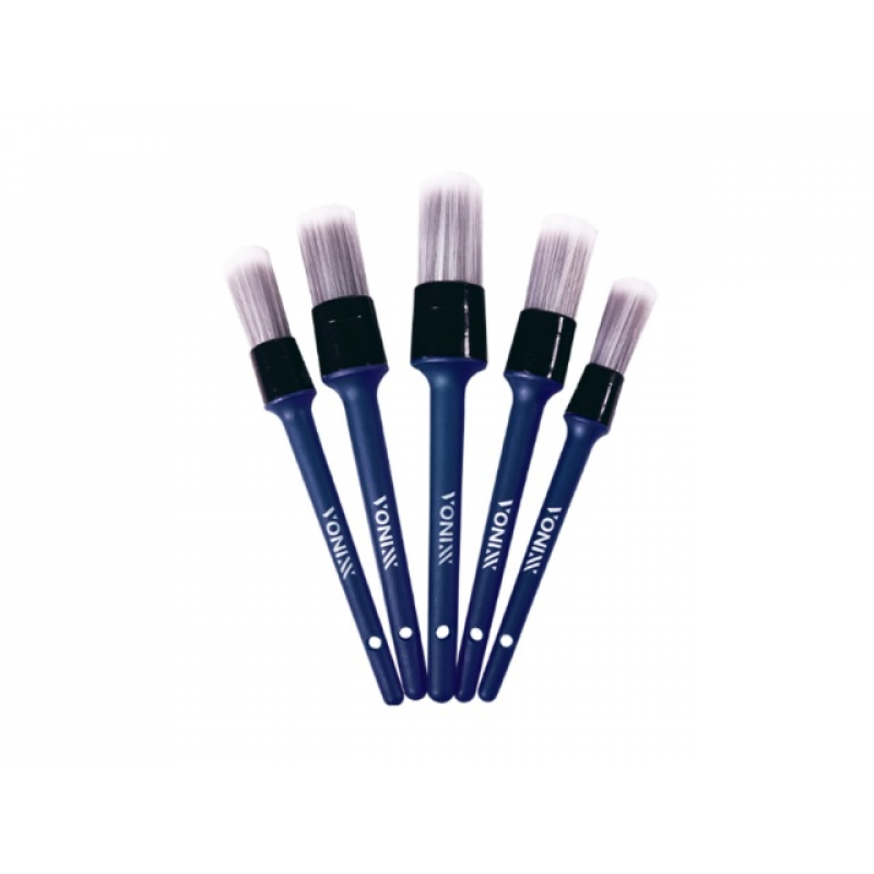 Kit De Pinceis Detalhamento Interno Limpeza (5 Pecas) Vonixx