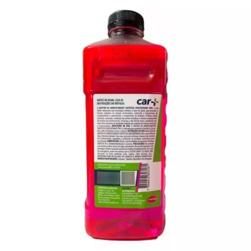 Aditivo Radiador Car+ Concentrado Orgânico 1l