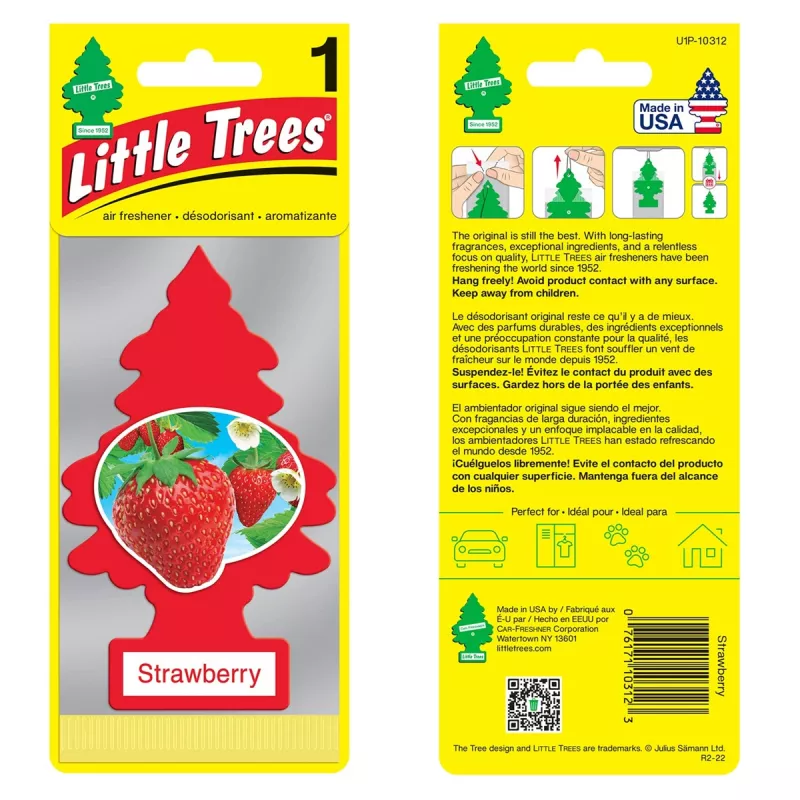 Aromatizador Seco Little Trees Pinheirinho Morango