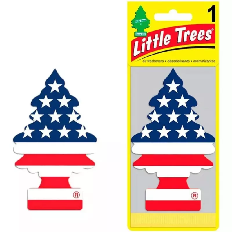 Aromatizador Pinheirinho Little Trees Bandeira Eua Baunilha