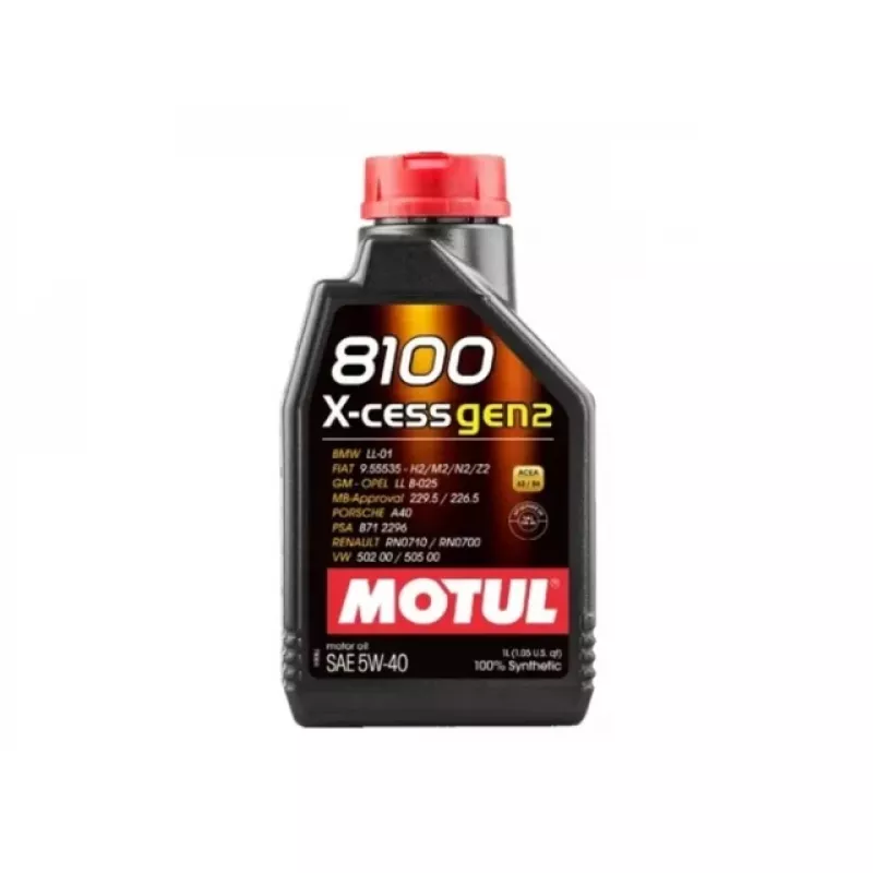 Oleo Motul 8100 X-cess Gen2 5w40 Sintetico