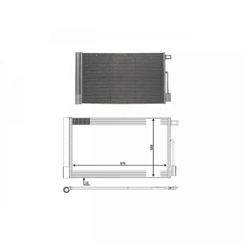 Condensador Do Ar-condicionado Magneti Marelli Agile 1.4 Flex /montana 2069001mm