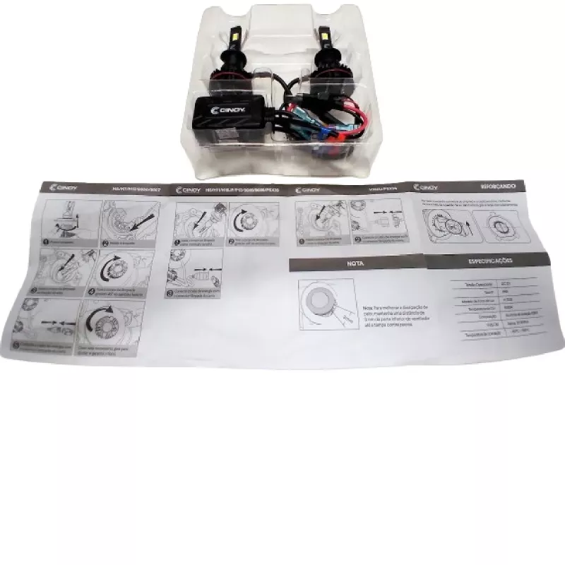 Kit Lampada Led H1 Cinoy Power Max 12v 6000k