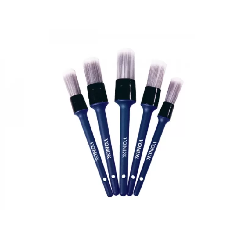 Kit De Pinceis Detalhamento Interno Limpeza (5 Pecas) Vonixx