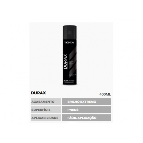 Durax Pneu Pretinho Spray Vonixx 400ml