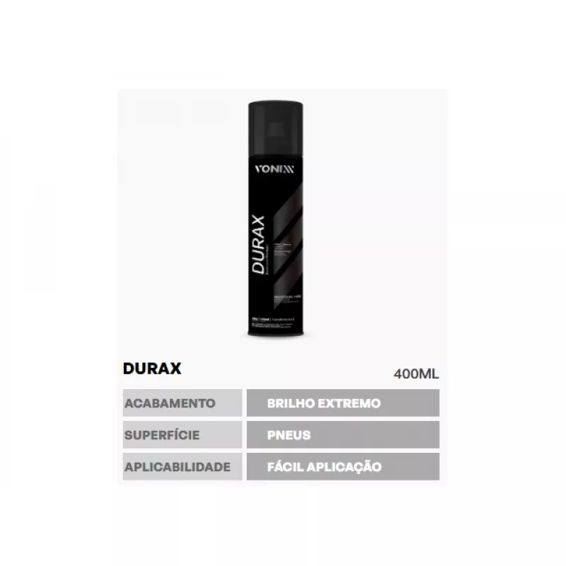 Durax Pneu Pretinho Spray Vonixx 400ml